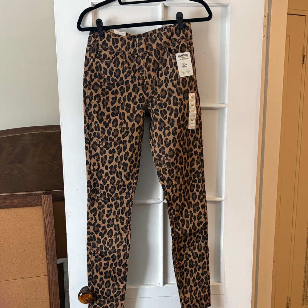 Levi's Brown Leopard Print Skinny Pants